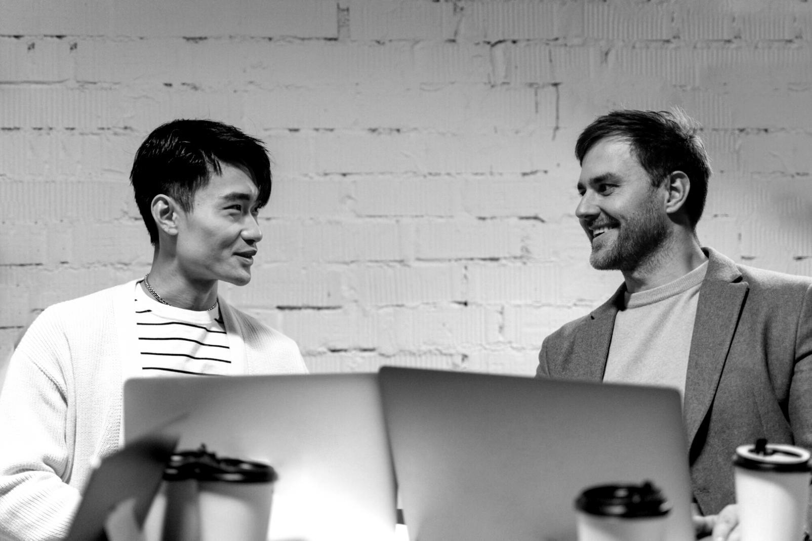 Financial reporting analysis workspace with charts and documents